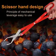 Новые удобные инструменты для барбекю ножницы из нержавеющей стали тип угольные зажимы для приготовления пищи барбекю Тяжелые плоскогубцы щипцы гаджет для использования на открытом воздухе