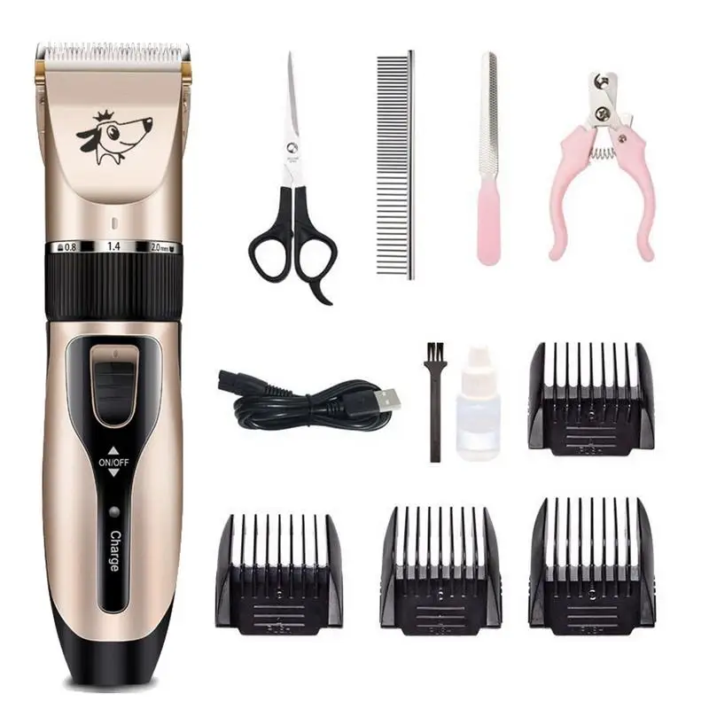 

Pet Electric Clipper Rechargeable Low-noise USB Hairdressing Set Dog Shaving Electric Cat Dog Hair Trimmer Grooming Cutter