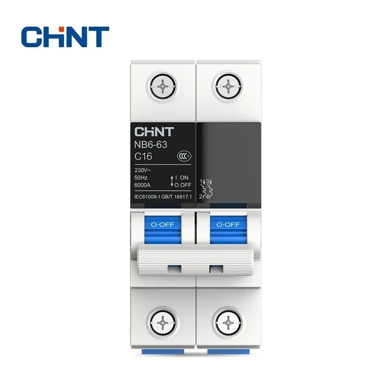 

CHINT Miniature Circuit Breaker Overload Protection TaiChi NB6-63 2P Series Household Air Switch 10A 16A 20A 25A 32A 40A 50A 63A