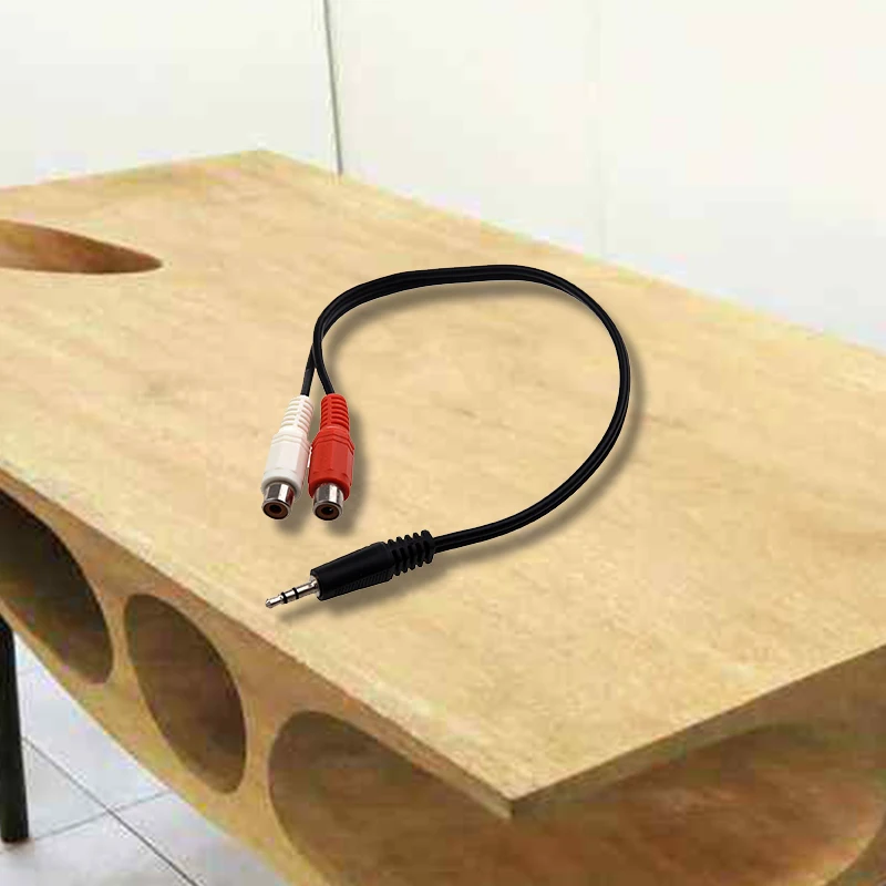 FULL-3.5mm стерео разъем для 2 RCA Phono розетки длиной 20 см | Электроника