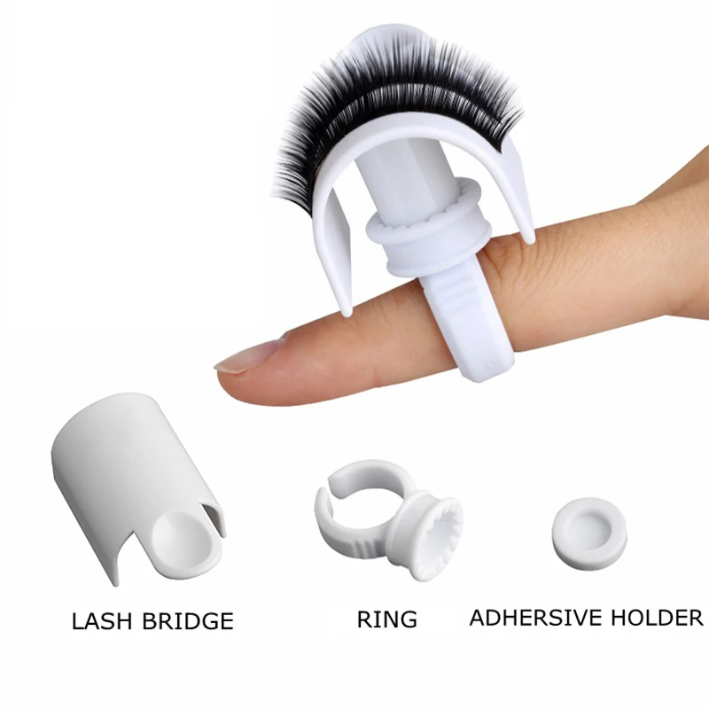

GLAMLASH 1set U Band Lash Device Strips Holder Ring with Glue Plate Adhesive Eyelash Pallet Holder for Eyelash Extension