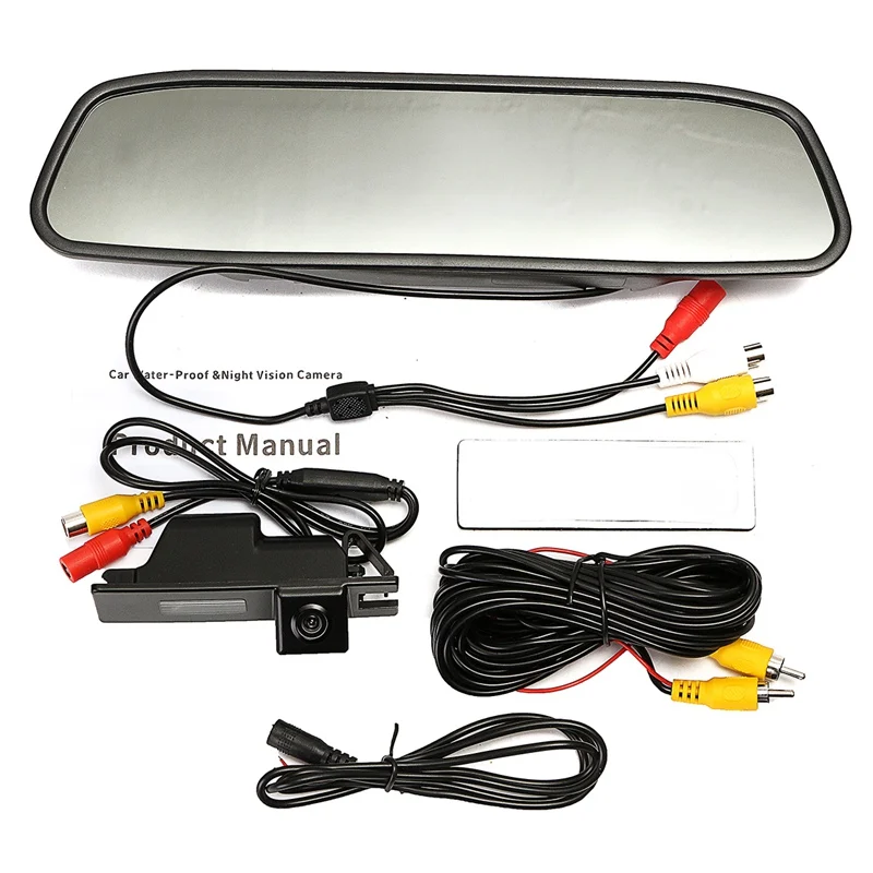 

Hot LCD 4.3 Inch Backup Mirror Monitor + HD IR Backup Parking Reverse Camera Kit For Vauxhall Zafira Opel Night Vision