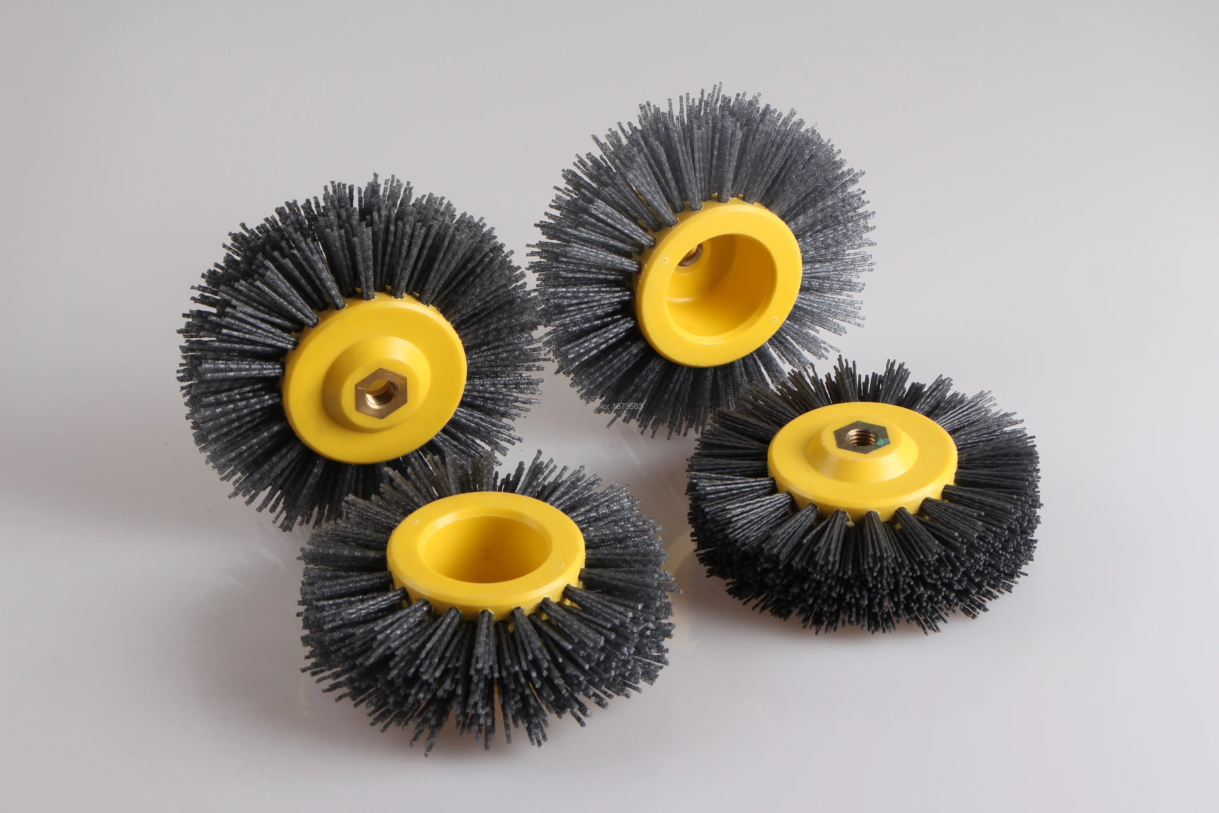 4pcs 150MM * 40MM*M14 Grit 60 180 Abrasive Wire Antiquing Brush Surface