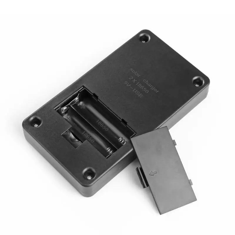 2W Solar Battery Panel Charger with Base for 1 2 Section 18650 Battery Rechargeable Charging Mobile Phone USB Lights Charger 