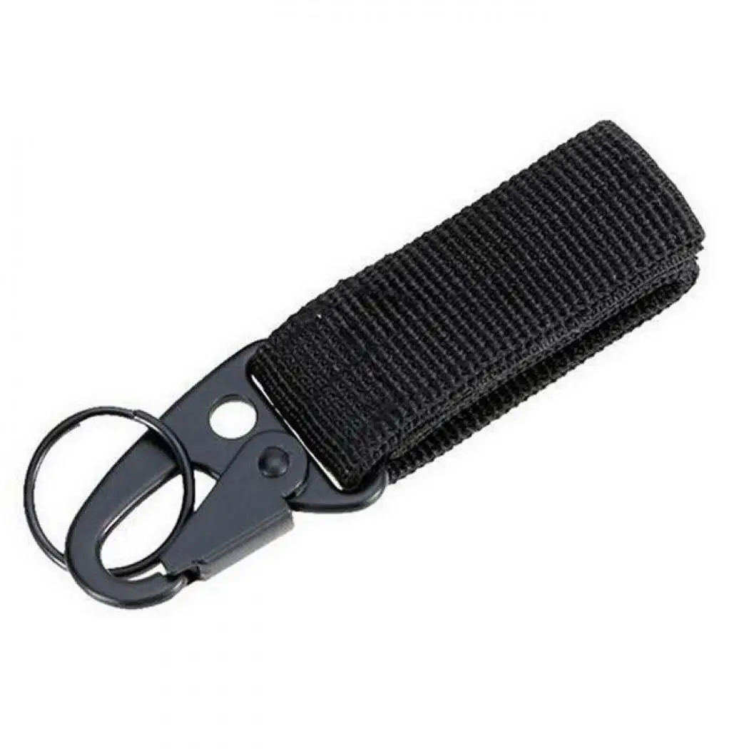 

Portable Outdoor Nylon Tactical Belt Backpack Keychain Light, strong and durable. Hook Clasp Unisex Carabiner