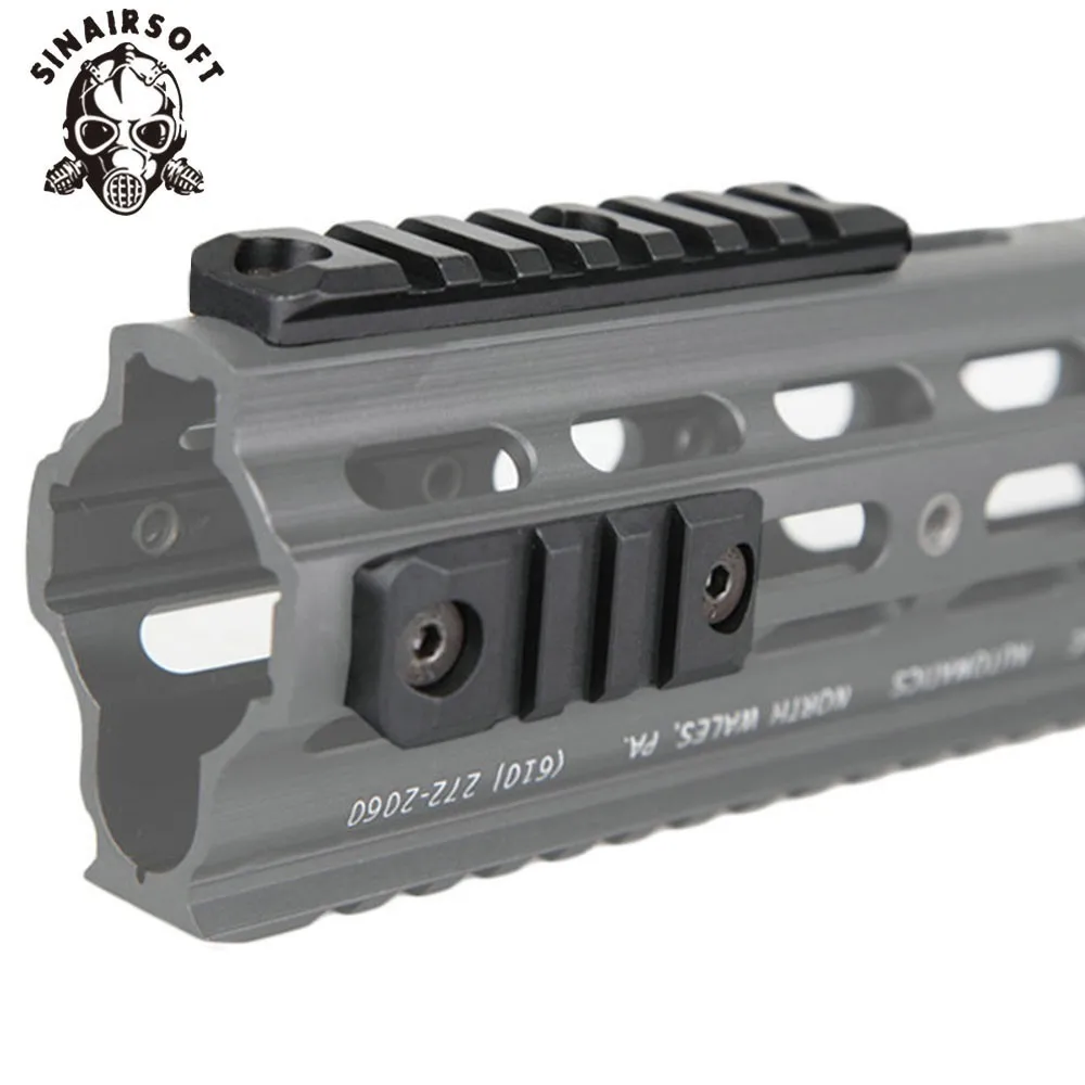 

SINAIRSOFT Modular Rails For Geissele Style SMR (Super Modular Rail)/HK416 Rail ( 2x3 Slot / 1x7 Slot ) Scope Mount Base BD4148