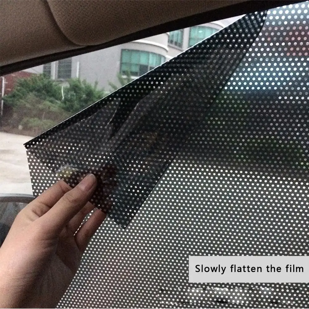 2 шт. 42x38 см DIY оттенков Sun автомобиля пленки защитное стекло Крышка черный ПВХ