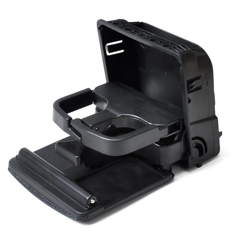 Black Rear Armrest Central Console Cup Holder For VW Volkswagen Jetta
