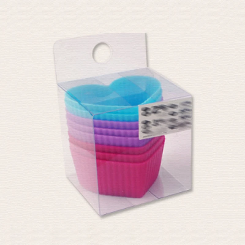 

8 Pcs Unique Style Cake Tool Heart Shapes Silicone Cake Cup Kitchen Accessory Jelly Pudding Mold Cake Molds