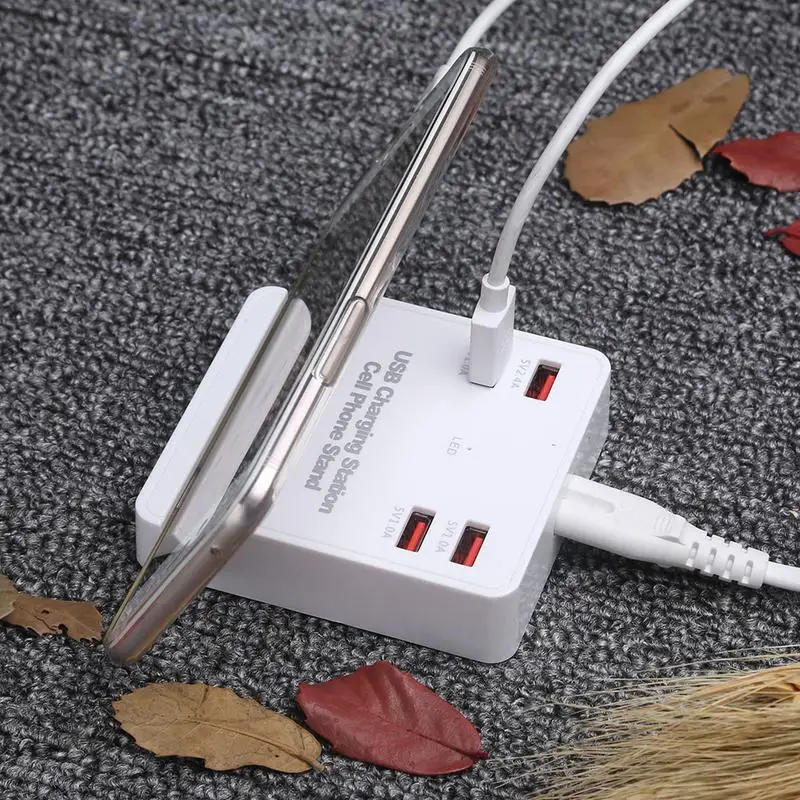 New 4 Port USB Mobile Phone Travel Fast Charge Charger Multi port With