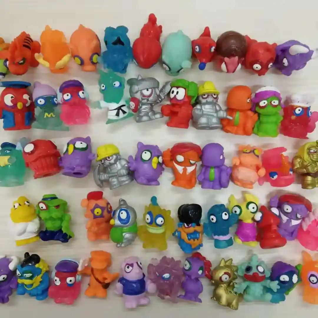 20pcs50pcs144pcs Lot Zomlings Monster Zombie Action Figures Pocket Toys Monster Squish Bendy Soft Toy Mini Figure Ultra Rare - 