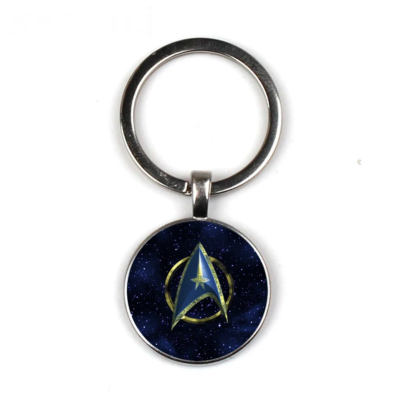 

Star Trek Keychain Glass Time Gem Keychain Key Jewelry DIY Custom Photo Personality Gift personalized Keychains gifts for men