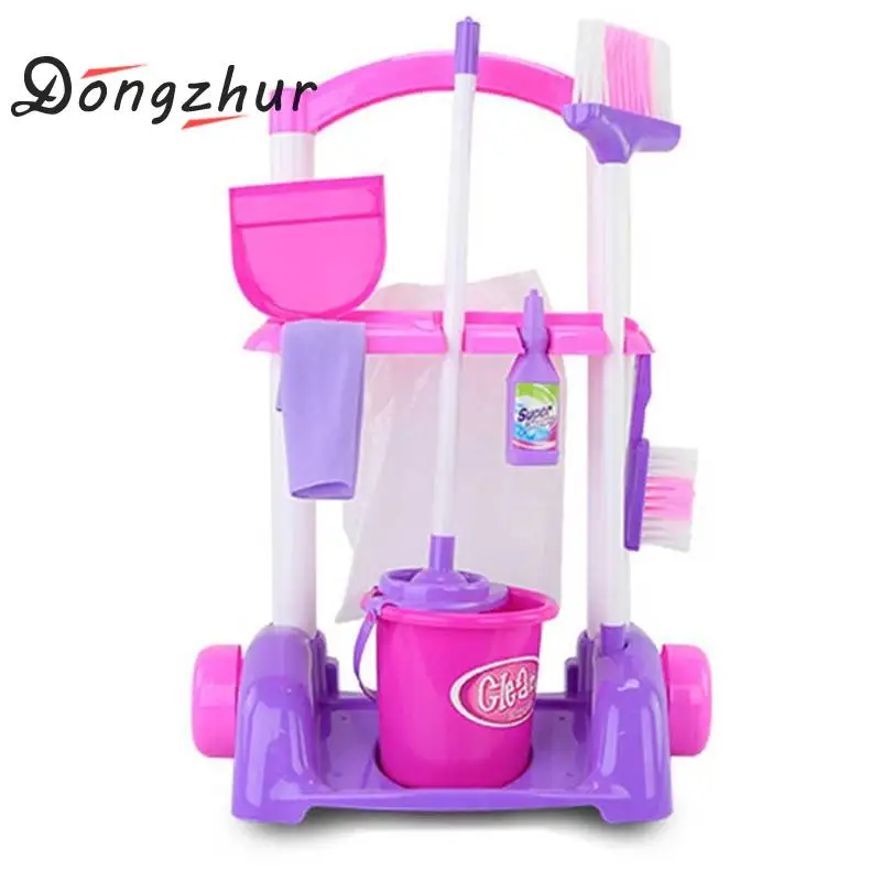toy cleaning trolley with vacuum