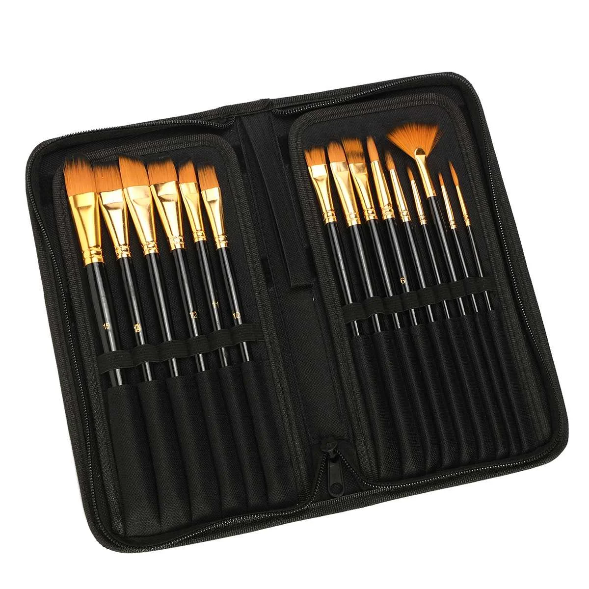 Продажа 15 шт набор кистей для рисования нейлон кисти для рисования кисть Различные Стиль короткий стержень акриловая кисть для масляных красок фло...