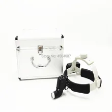 Wireless Medical Headlight 5W LED Medical Headlamp Dental Surgical Medical Headlight Focusable Light Spot with Alumium Box