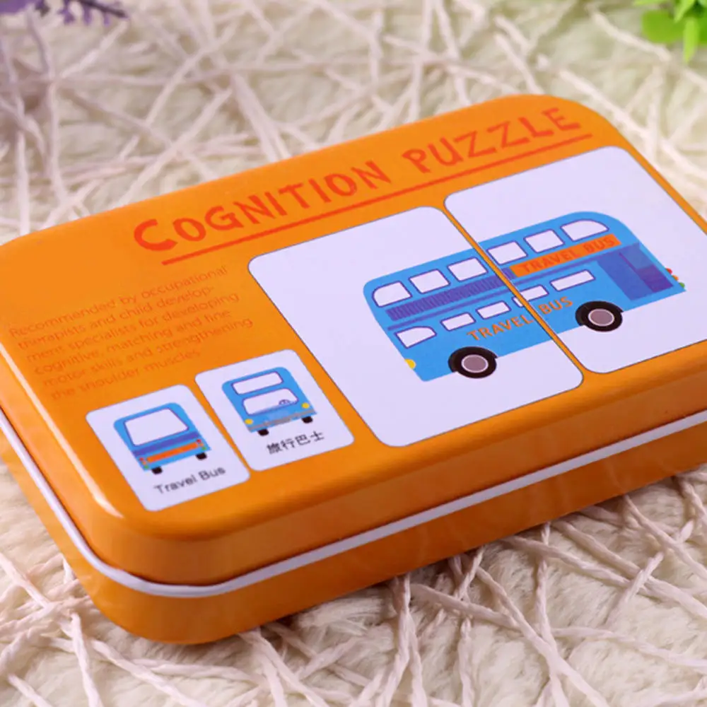 Cartoon Animal Montessori Toys for Children Baby Enlightenment Cognitive Early Learning Card Excite 0-3Y Puzzle Card Baby Toy