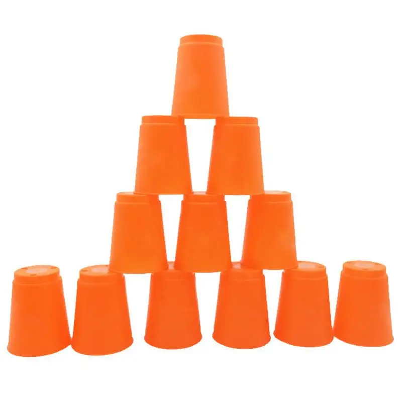 

12Pcs/Set Speed Cups Set Game Rapid Game Sport Flying Stacking Hand Speed Magic Training Game Funny Indoor Game Toy