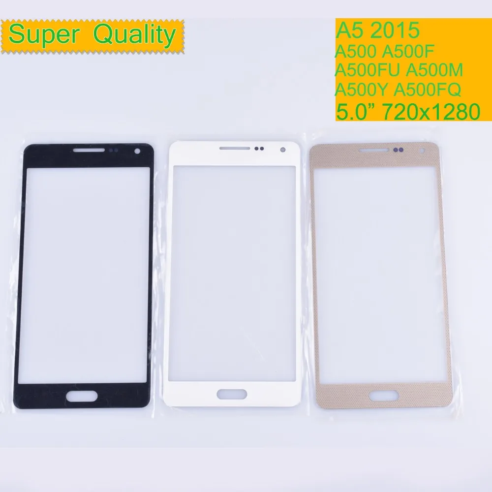 10 шт./лот для Samsung Galaxy A5 2015 A500 A500F A500FU A500M A500Y A500FQ сенсорный экран Передний со