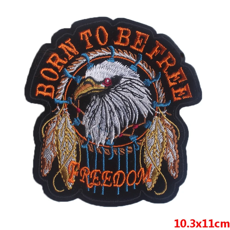 

Eagle Patch Iron on Embroidered Sew Applique Fabric Badge Garment DIY Apparel Accessorie
