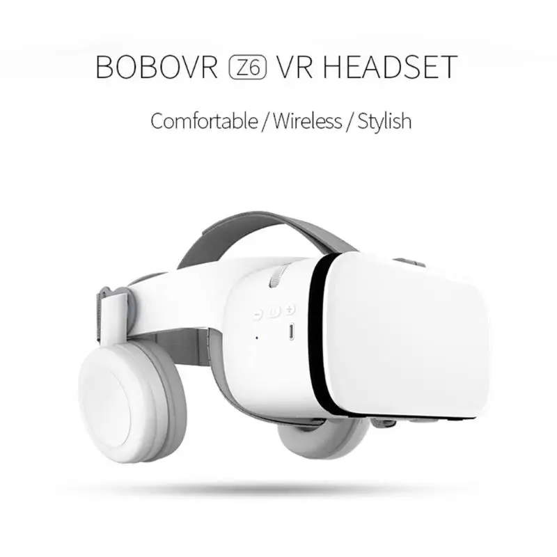 Bluetooth гарнитура виртуальной реальности BOBO VR Z6 3D очки для мобильных игр USB кабель