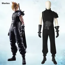 Final Fantasy VII FF7, косплей, облако, рознь, костюм, аниме, игра на Хэллоуин, Рождество, для взрослых, мужчин, на заказ, перчатки, реквизит, униформа
