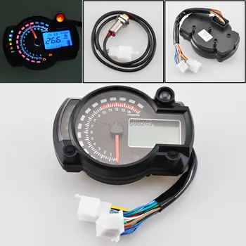 

Universal Motorcycle LCD Digital Backlight Tachometer Gauge Speedometer Odometer Instrument 7 Colors Meter Fit for KTM Cylinder