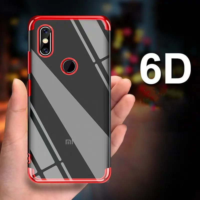 

Plating TPU Phone Case For Xiaomi Mi9 SE 8 Lite A2lite Silicone Covers For Redmi Redmi Note 7 6 5 Pro 4 4X Shockproof Back Cover