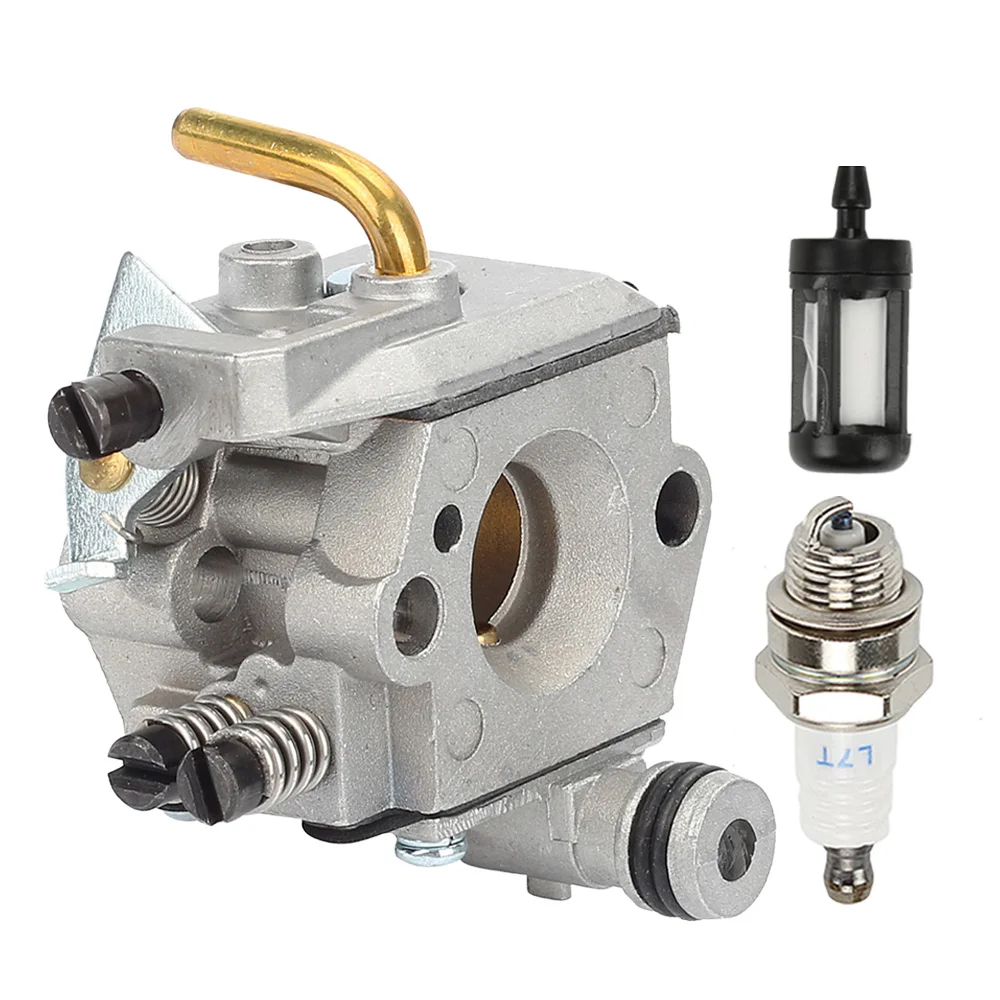 Carburetor Carb Fuel Filter+Spark Plug For MS240 MS260 024 026 #1121 120 0610 Gasoline Chainsaw Spares | Инструменты