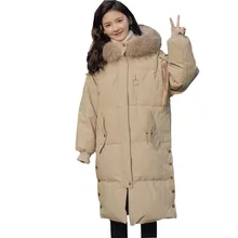 Big Fur Collar Hooded Fashion Women Jacket Padded Coat Button Clothes Winter New Clothing Down Cotton Parka Free Shipping HJ14 Big Fur Collar Hooded Fashion Women Jacket Padded Coat Button Clothes Winter New Clothing Down Cotton Parka Free Shipping HJ14