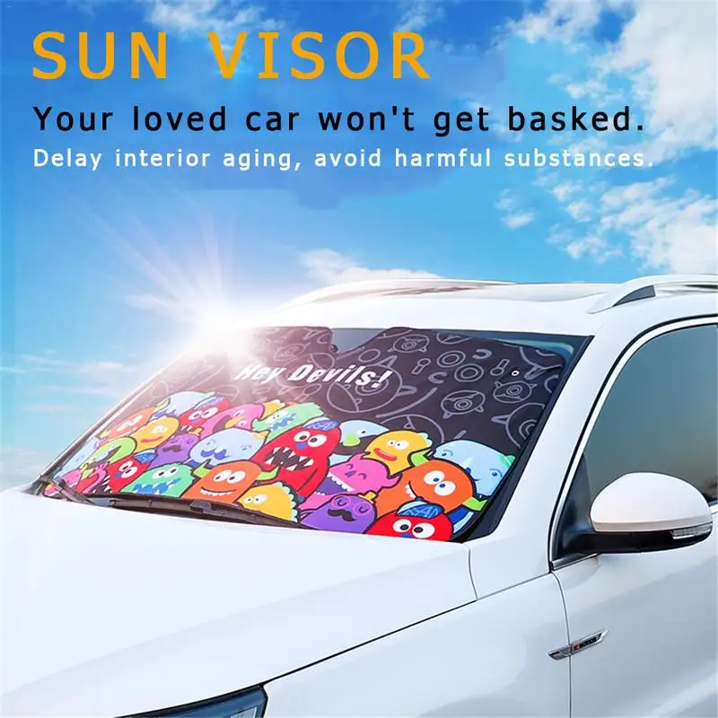 

Car Windshield Sunshade Insulation Sun Visor Car Curtain Sunshade Windshield Shades Car sunshade