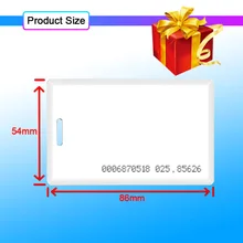 20 штук карточке бесконтактного считывания EM4100 Tk4100 125 кГц 1,8 мм доступа Управление Умный брелок-карточка теги Стикеры брелок маркер кольцо для ключей RFID карты