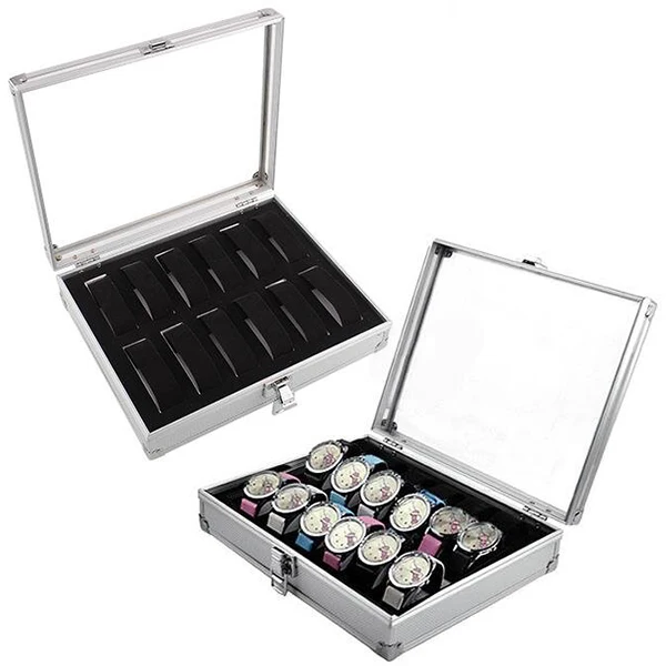 

Watch Display Cabinet Gift Box Rectangle12 Grid Watch Box Watch Display Storage Box Bracket Home Accessories Decorative
