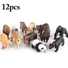 12 шт. фигурка животного обучающая Когнитивная игрушка для животных