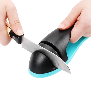 

2 Stages Diamond Ceramic Fish Shape Kitchen Knife Sharpener Household Knife Sharpener