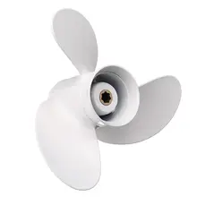 6G1-45943-00-EL лодочный подвесной Пропеллер из алюминиевого сплава 8 1/2x8 1/2 для Yamaha 6-8HP белый 7 шлицевой зуб 3 лезвия вращения R