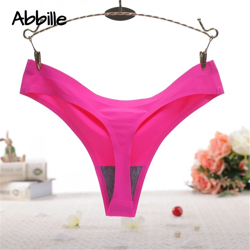 

Women Invisible Underwear Thong G String Cotton Spandex Seamless Crotch Sexy& Casual Natural panties sexy lingerie sexy panties