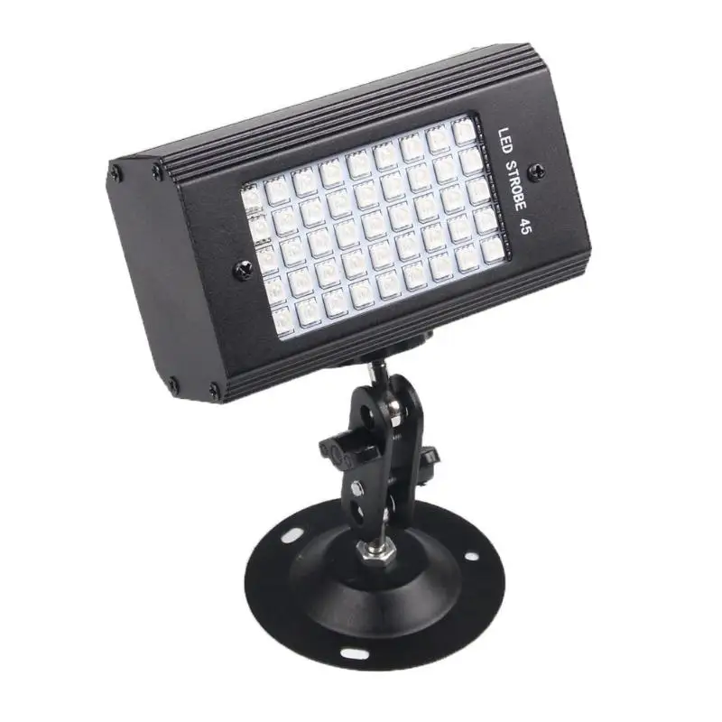 مصغرة 45LED ستروب المرحلة ضوء USB الصوت المنشط ديسكو KTV حزب العارض