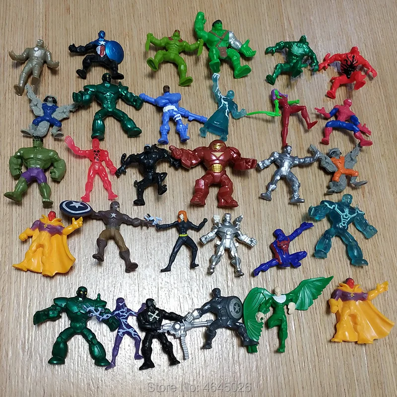 

Marvel Comics Venom Carnage Green Goblin Miniature Figures Red Hulk Spiderman Loki Manga Superheroes Anime Figurines Kids Toys