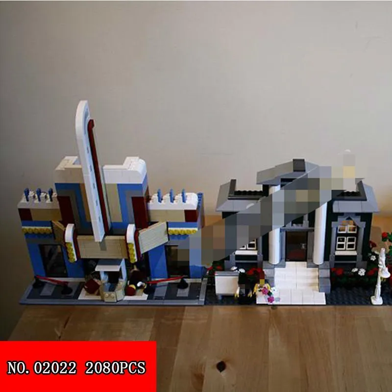 

New Lepin Plastic Block 02022 City Series Anniversary Town Spelling Insert Alpinia Oxyphylla Children Building Blocks 2080pcs