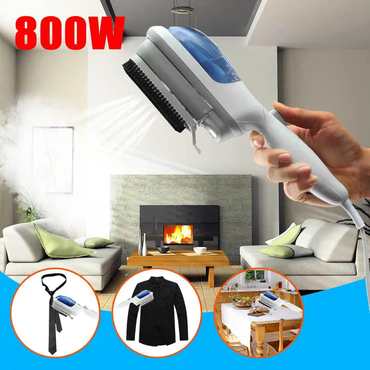 800W 110V Portable Handheld Garment Fabric Laundry Cloth Wrinkle Brush
