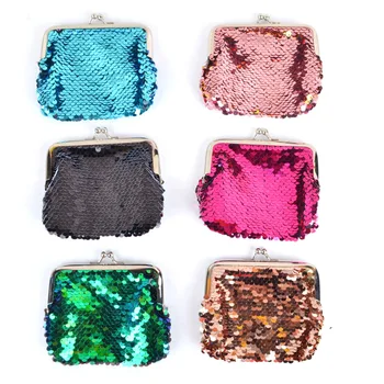 

Kids Girl Sequins Buckle Mini Wallet Change Coin Purse Clutch Handy Purse Key Coin Bag Clutch Wallet Pouch Fashion Accessories