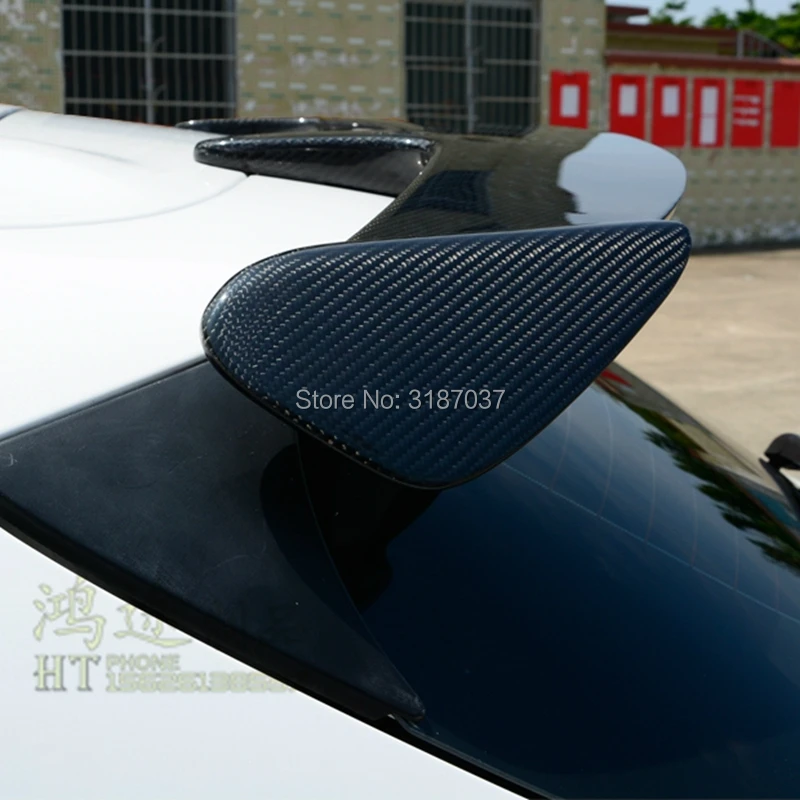 

For Mazda3 Axela Hatchback 2014-2018 Carbon Fiber rear boot Wing Spoiler Rear Roof Spoiler Wing Trunk Lip Boot Cover Car Styling
