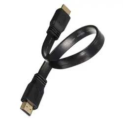 Короткие HDMI штекер плоский кабель Шнур Full HD для аудио-видео HD ТВ PS3