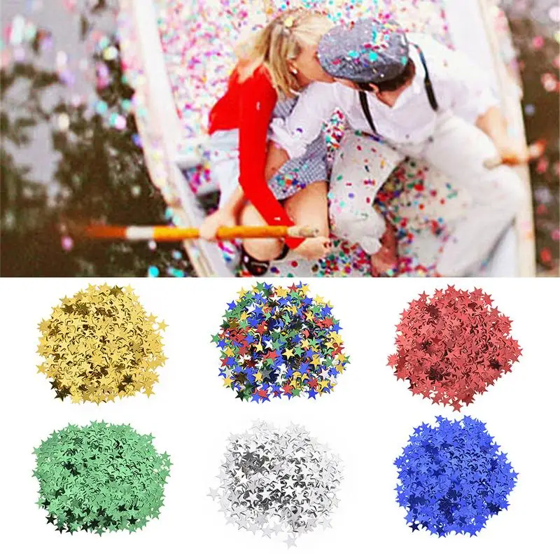 

1000Pcs/Bag Star Garland Confetti Birthday Party Valentine's Day Paper Scrap European Style Wedding Supplies Deco Anniversaire