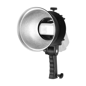 

Handheld S-Type Flash Bracket Holder+7" 65 Degree Standard Reflector Diffuser Shade Lamp for Speedlite Flash Softbox Umbrella