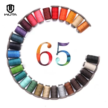 

WUTA NEW 0.65mm 67 Meters Leather Craft Hand Sewing Thread Polyester Round Waxed Line DIY Leather Work Cord 28Colors Available