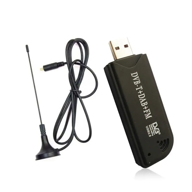 USB2.0 DAB FM DVB-T RTL2832U R820T2 SDR RTL-SDR Dongle Stick цифровой ТВ-тюнер, приемник ИК-пульт с антенной
