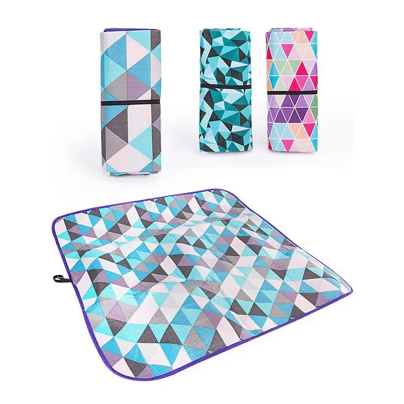 

Outdoor Picnic Blanket 90x90cm Camping Mat Outdoor Water-Resistant Ultralight Fold Mat Spring Summer Beach For Family Kids