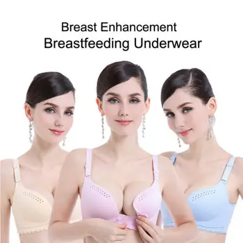

Women's Pregnancy Bra Breastfeeding Feeding Underwear Solid Seamless Adjusted-straps Bras