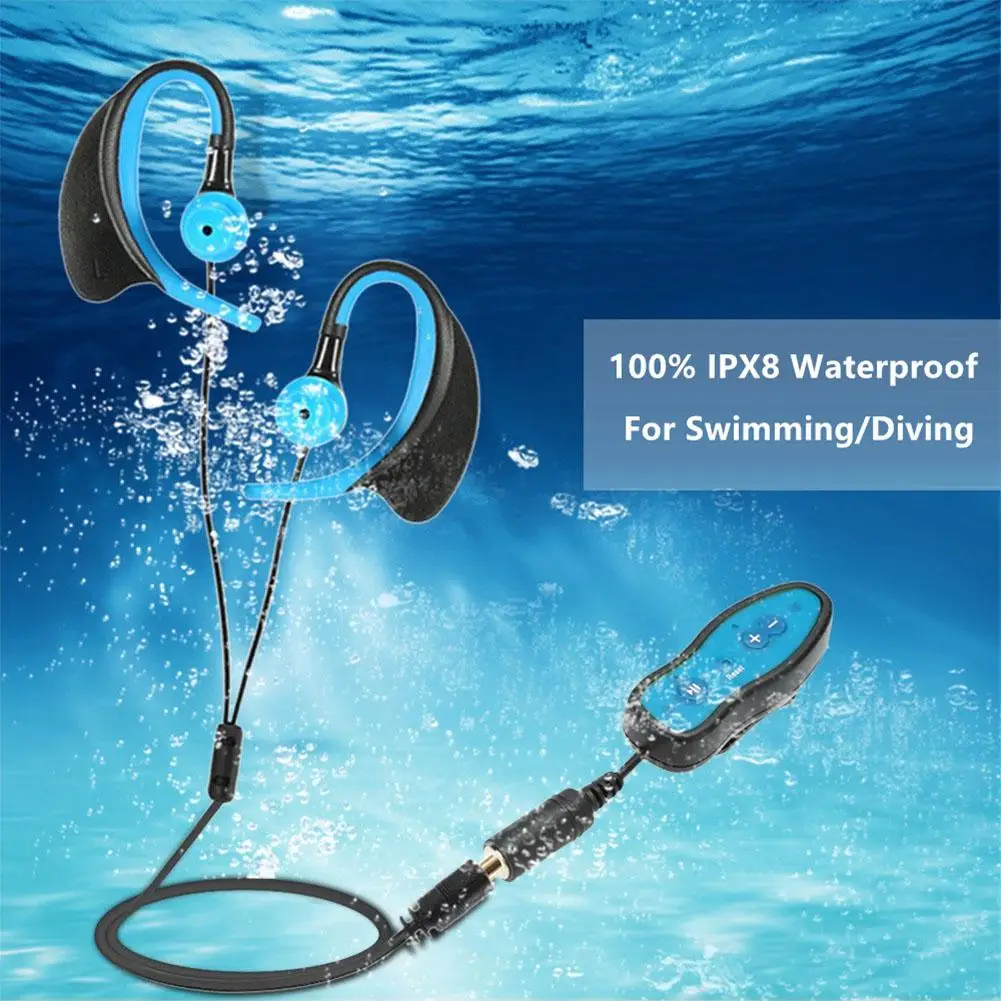 

EastVita Waterproof 8GB MP3 Music Player + 3.5mm Earphone for Underwater Sports Swim Run
